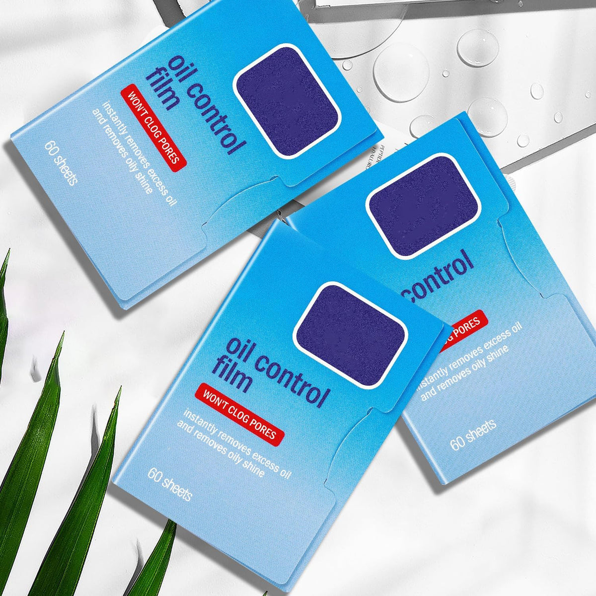 2 Packs Oil Blotting Sheets for Face (120 Sheets) - Oil Absorbing Blotting Papers for Oily Skin, Makeup-Friendly & Portable Oil Wipes