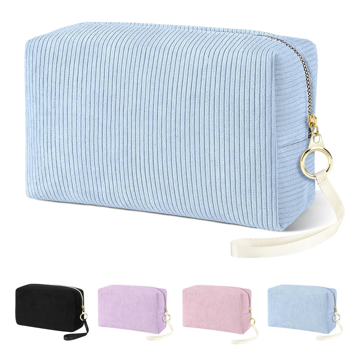 Likesing Tampon Holder for Purse, Corduroy Women Period Bag Pouch(Pink)