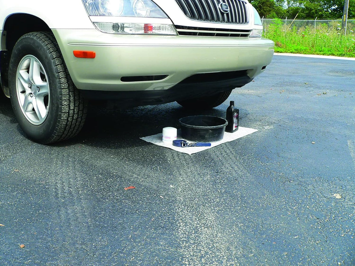 Oil Eater Drip & Spill Universal Pads - Absorbs Liquids | Soaks Oil, Grease, Coolant and Water-Based Fluids - Car, Truck, RV, Motorcycle and Tools - 6 Pack,Grey,15" x 18",AOA-BPL006-GREY