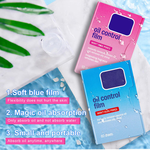 2 Packs Oil Blotting Sheets for face 110ct - Oil Absorbing Papers