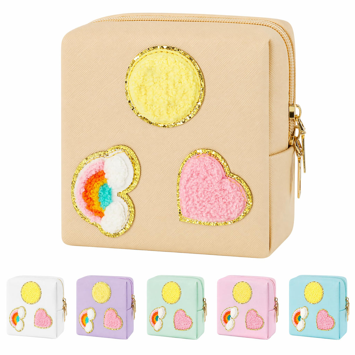 airogym Period Bag for Teen Girls, Corduroy Sanitary Napkin Storage Bag, Menstrual Pad Pouches Tampon Holder for Purse