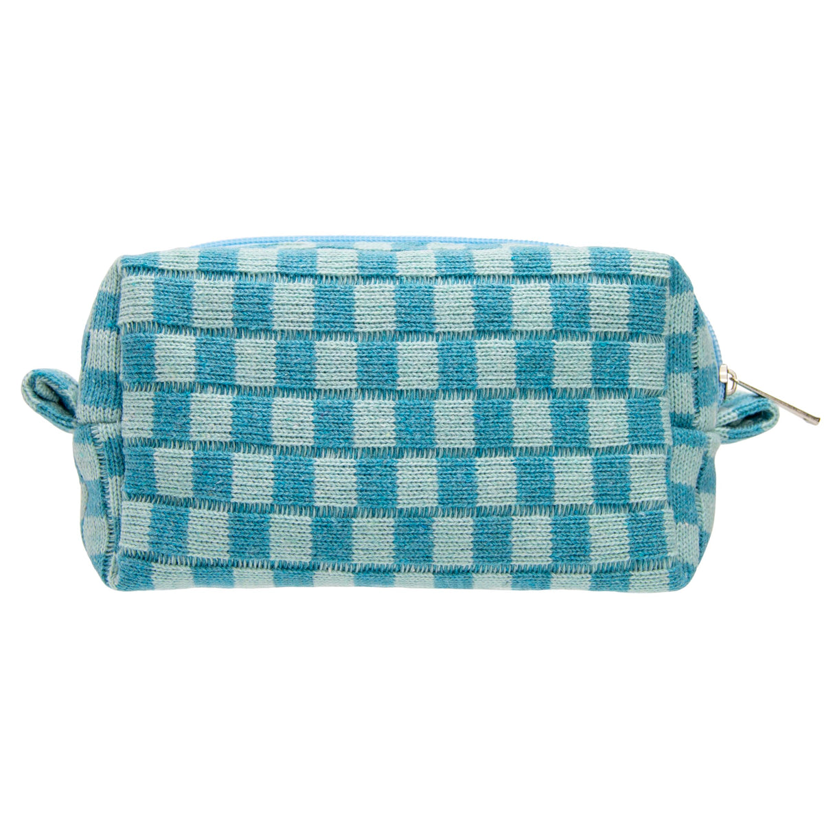 PAZIMIIK Checkered Makeup Bag for Purse Portable Zipper Make Up Pouch Small Cosmetic Case for Travel Accessories (Hotpink)