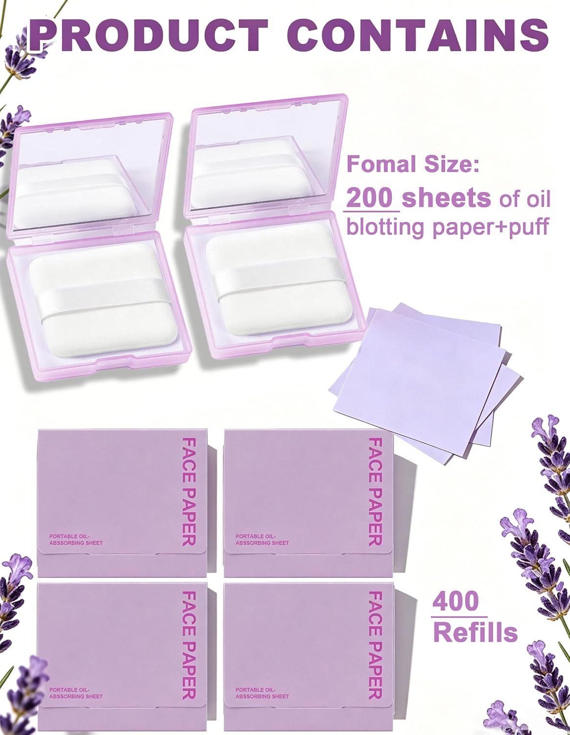 600PCS Oil Blotting Sheets for Face - Absorbs Excess Face Oil, Saves Makeup