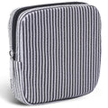 Period Bag for Teen Girls | Striped Sanitary Napkin Storage Bag | Cute Pads Pouch for Period | Menstrual Pouch for Pads, Tampons, Menstrual Cups & Panty Liners | Perfect for Travel & Daily Use