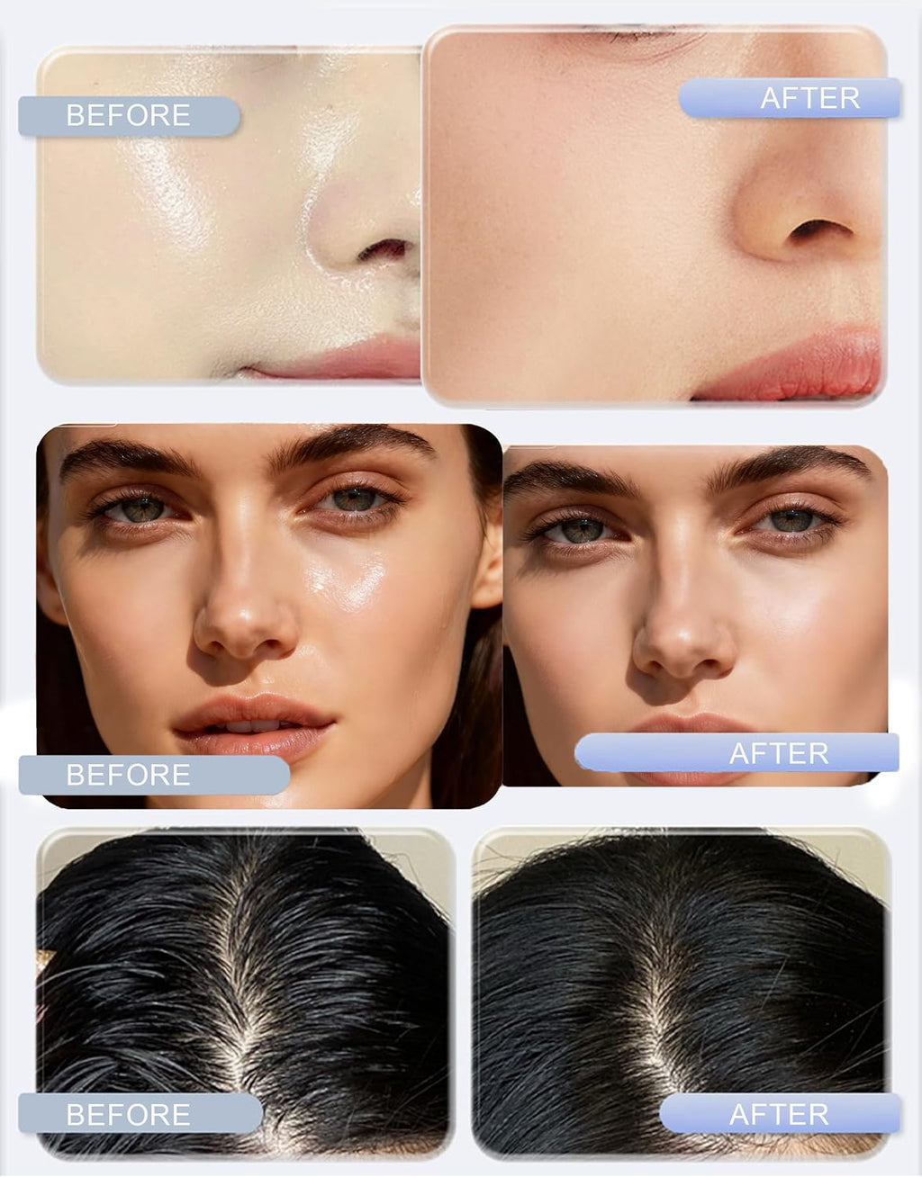 100 Sheets Makeup Oil Blotting Paper with Powder