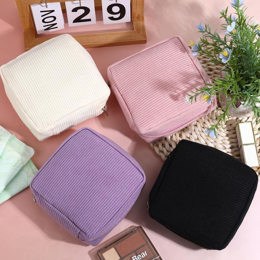 4Pcs Sanitary Napkin Storage Bag Period Bag for Teen Girls
