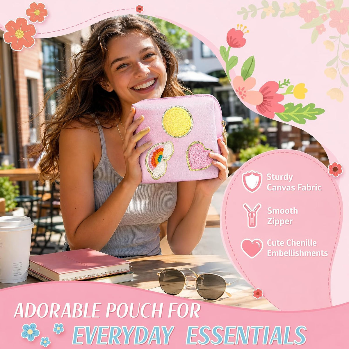 airogym Period Bag for Teen Girls, Corduroy Sanitary Napkin Storage Bag, Menstrual Pad Pouches Tampon Holder for Purse