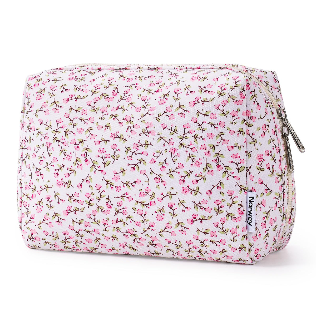 Narwey Makeup Bag Travel Toiletry Bag, Cosmetic Bag for Women Girls