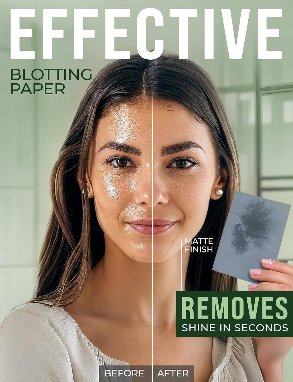 Oil Blotting Sheets for Face – 4pk/400 - Makeup Friendly – High Absorbency