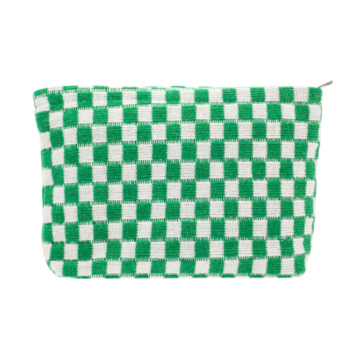 PAZIMIIK Checkered Makeup Bag for Purse Portable Zipper Make Up Pouch Small Cosmetic Case for Travel Accessories (Hotpink)