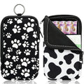 KJQJLY 2 Pack Portable Tampon Organizer Bag Tampon Holder & Storage Case with Zipper for Travel, Discreet Period Bag for Purse, Waterproof Feminine Products Pouch for Women (Checkered)