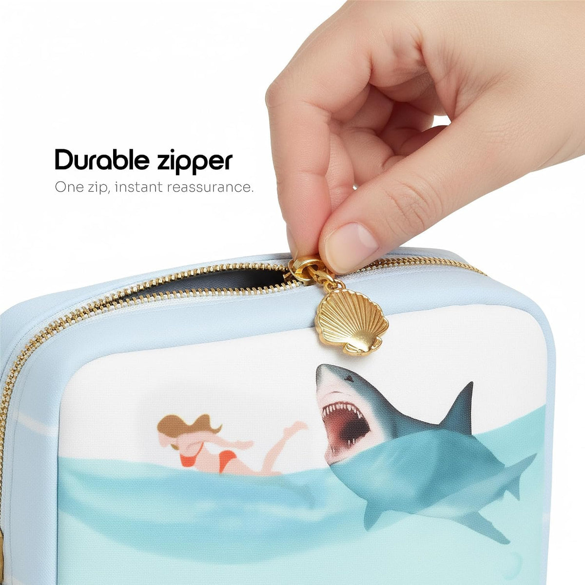 Period Pouch – Compact, Stylish, Discreet Period Bag For School with Waterproof Lining Fits Pads & Tampons, Cute Pad Bag for Teens, Travel, School, Girls Period Kit