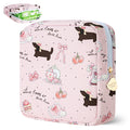 Sanitary Pad Storage Bag Portable Period Bag for Teen Pads/Sanitary Napkins/Small Tampons, Sanitary Napkin Storage Bag First Period Gifts for Teen Girls (Cat)