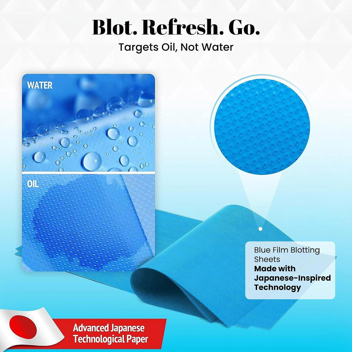 ROSELYNBOUTIQUE Oil Blotting Sheets for Face - 100 Organic Premium Flexible Silky Blotting Sheets Instant Oil-Absorbing Remove Excess Oil & Shine Oil Control Films