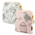 cobee 2PCS Sanitary Pad Storage Bag, Cute Sanitary Napkin Storage Purses Portable Period Bag with Daisy Zipper Panty Liner Tampon Menstrual Cup Nursing Pad Holder Pouch for Girls Women Travel(Cat)