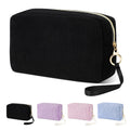 Likesing Tampon Holder for Purse, Corduroy Women Period Bag Pouch(Pink)