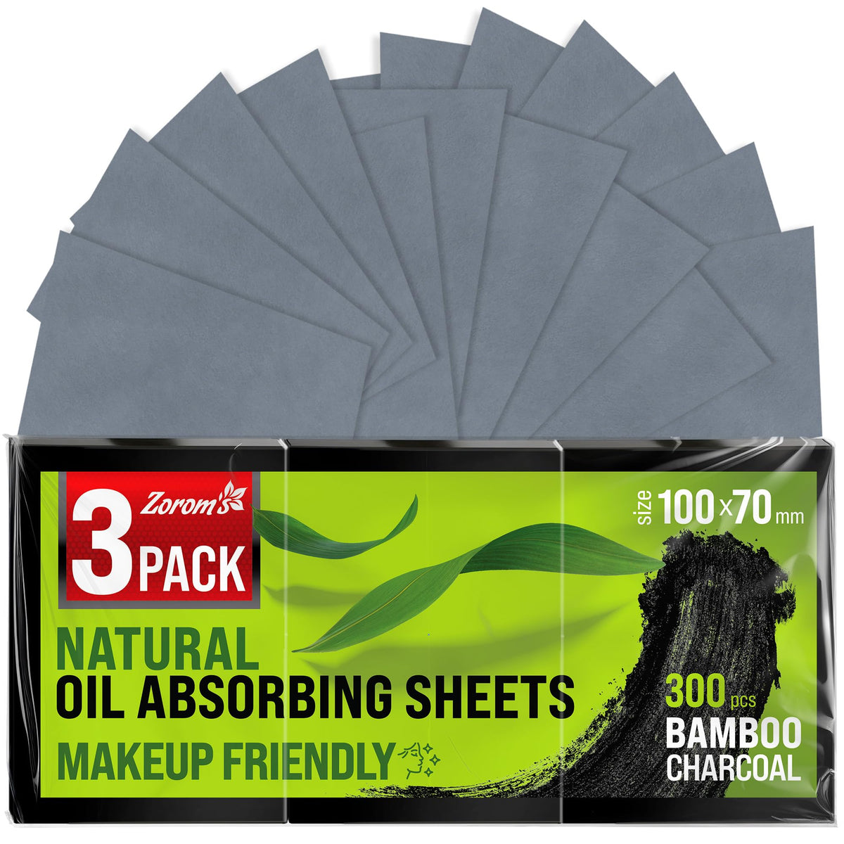 Oil Blotting Sheets for Face – 4pk/400 - Makeup Friendly – High Absorbency