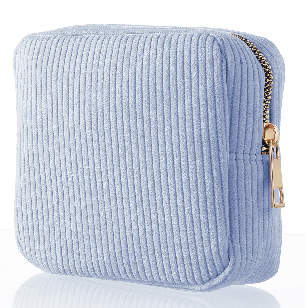 Period Bag, Small Pouches for Purse, Portable Cute Makeup Bag for Women, Corduroy Sanitary Period Bags, Small Cosmetic Bags, Discreet Menstrual Pads Pouches Tampons Holder(Purple)