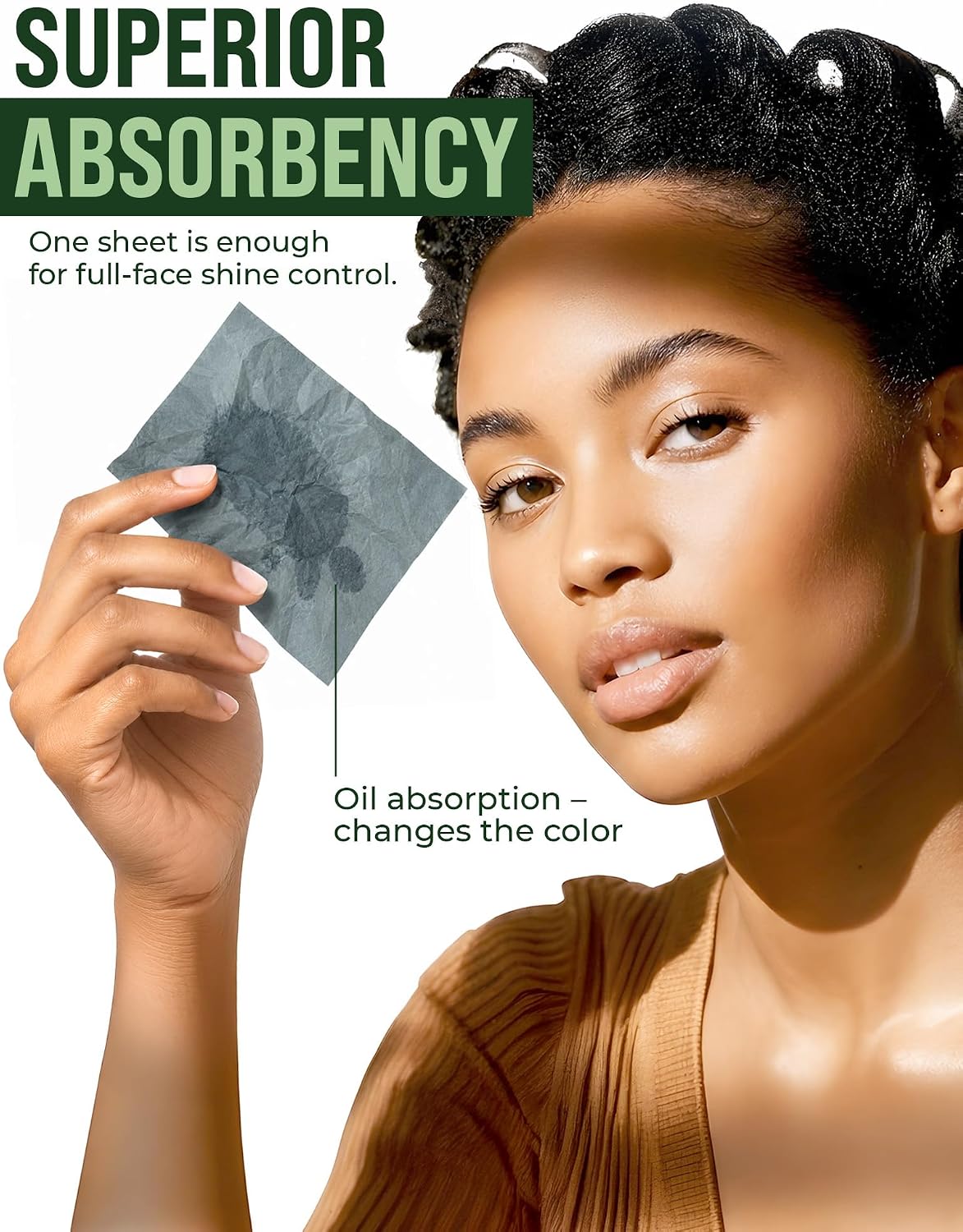 Oil Blotting Sheets for Face – 4pk/400 - Makeup Friendly – High Absorbency