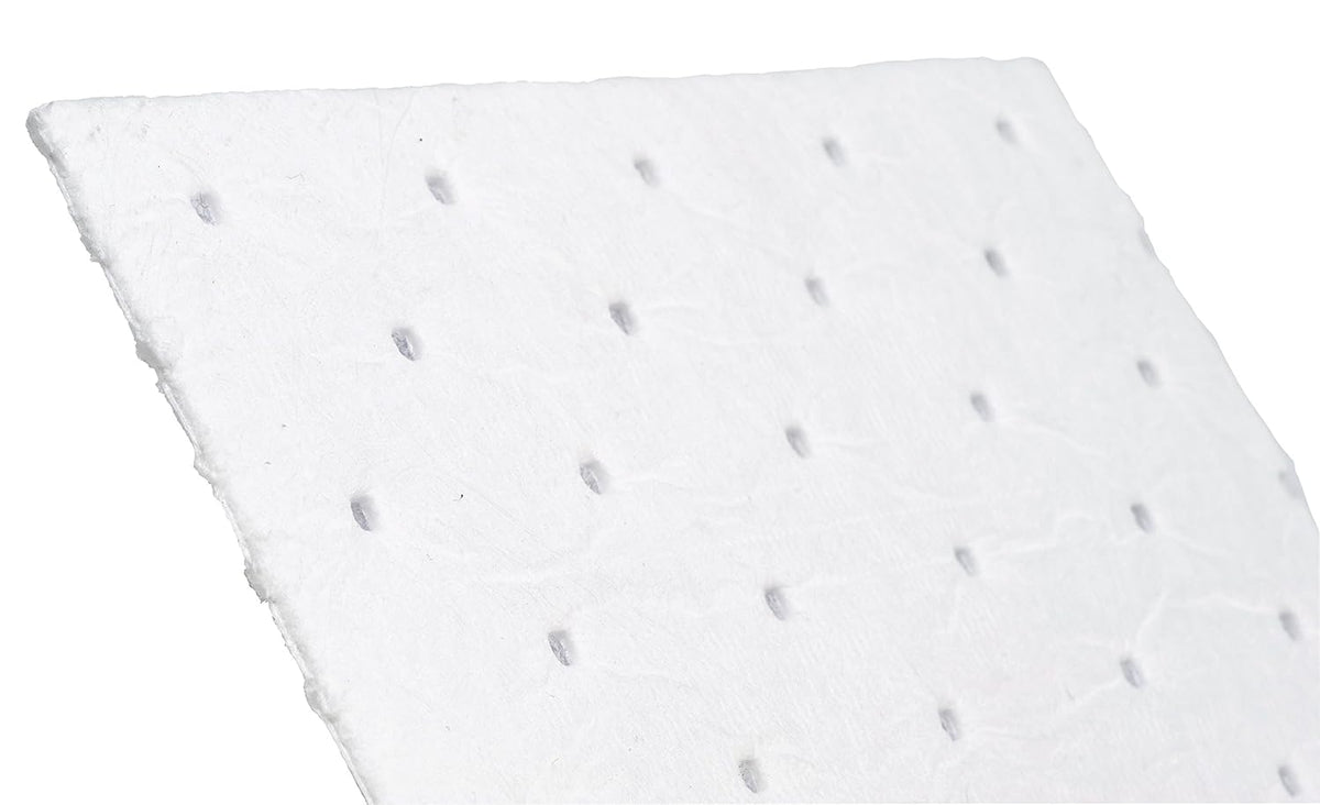 Brady SPC BPO100 15" x 17" Heavy Weight Economical Oil Only Absorbent Pads - 100 ct