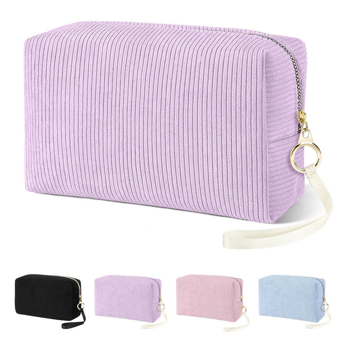 Likesing Tampon Holder for Purse, Corduroy Women Period Bag Pouch(Pink)