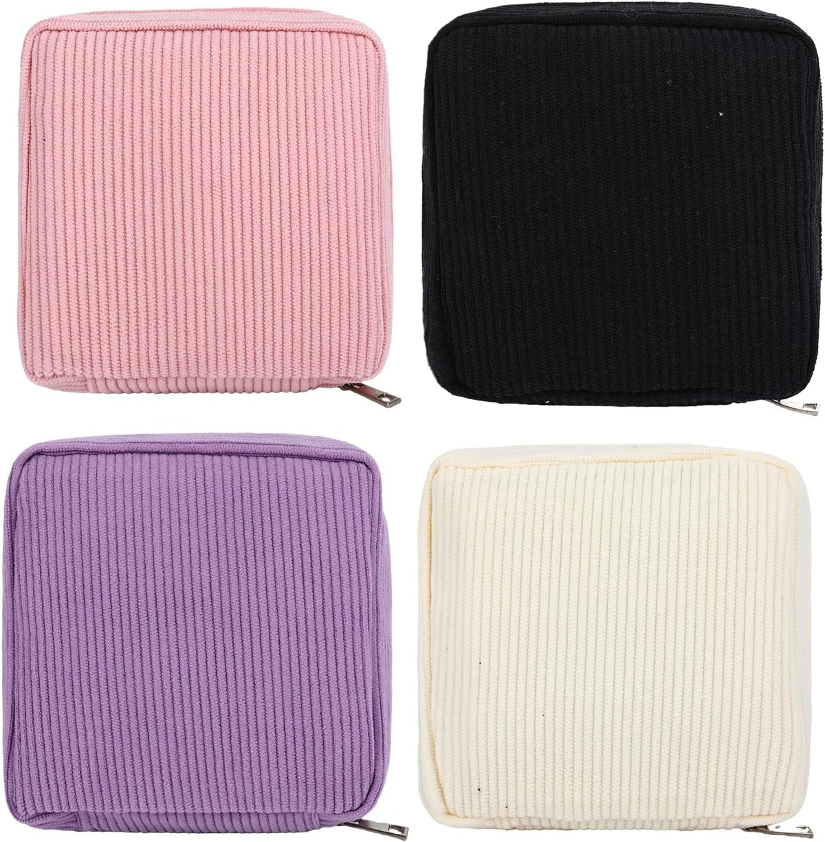 4Pcs Sanitary Napkin Storage Bag Period Bag for Teen Girls