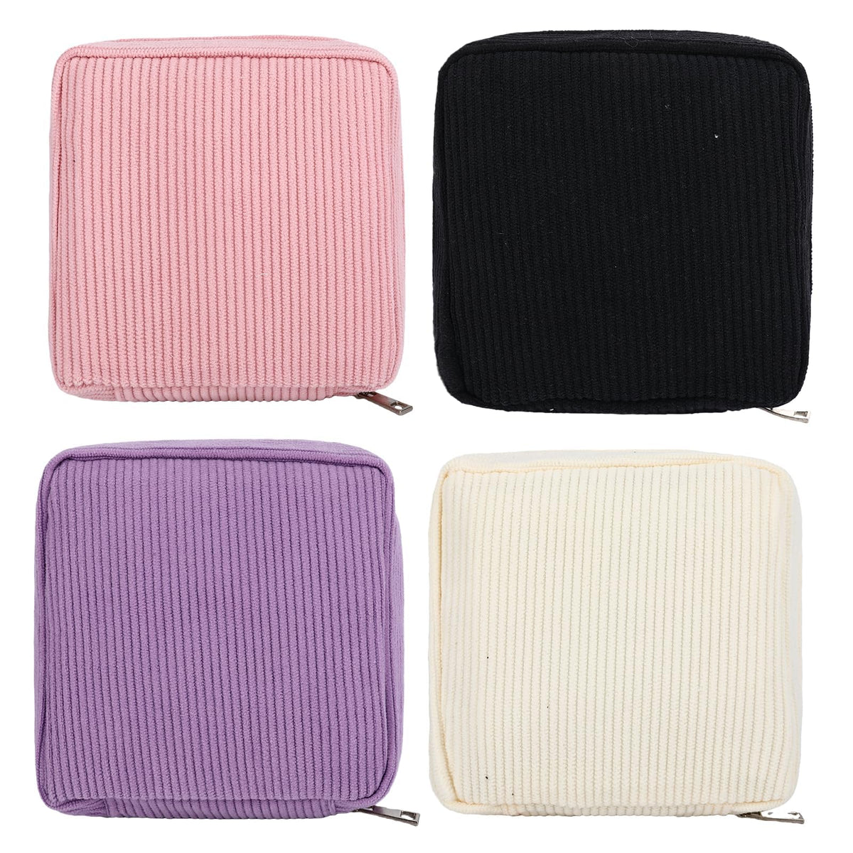 4Pcs Sanitary Napkin Storage Bag Period Bag for Teen Girls