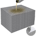 100PC Oil Absorbent Pads | 13"x10" Meltblown Polypropylene Mats, Hand-Tear Lines for Automotive & Workshop | Vacuum Eco-Packaging, Reusable Spill Control