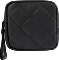 Sanitary Bags Sanitary Napkin Storage Bag Portable Makeup Bag Pad Pouch Tampon Bags Period Pouch First Period Kit for Teen Girls Women (Black)