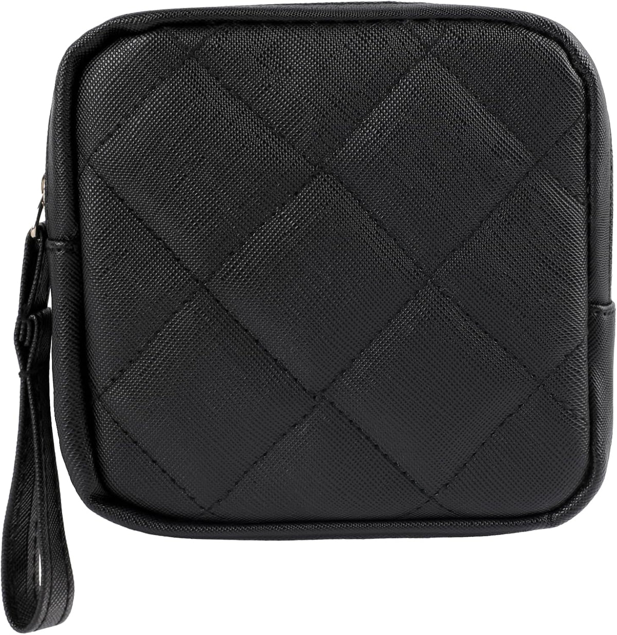 Sanitary Bags Sanitary Napkin Storage Bag Portable Makeup Bag Pad Pouch Tampon Bags Period Pouch First Period Kit for Teen Girls Women (Black)