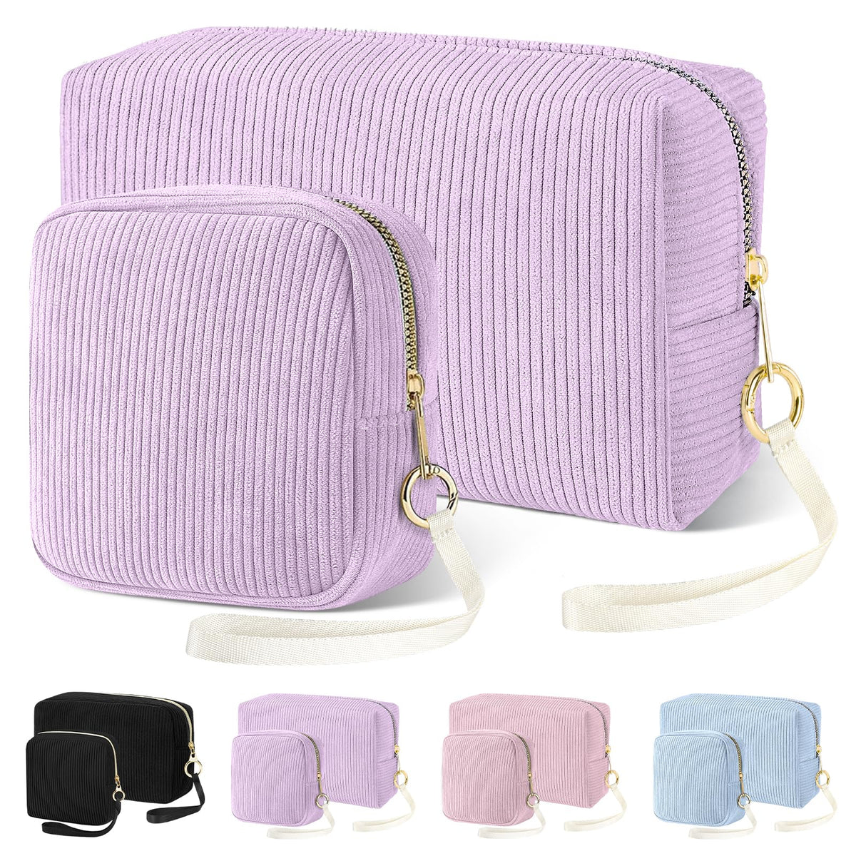 Likesing Tampon Holder for Purse, Corduroy Women Period Bag Pouch(Pink)