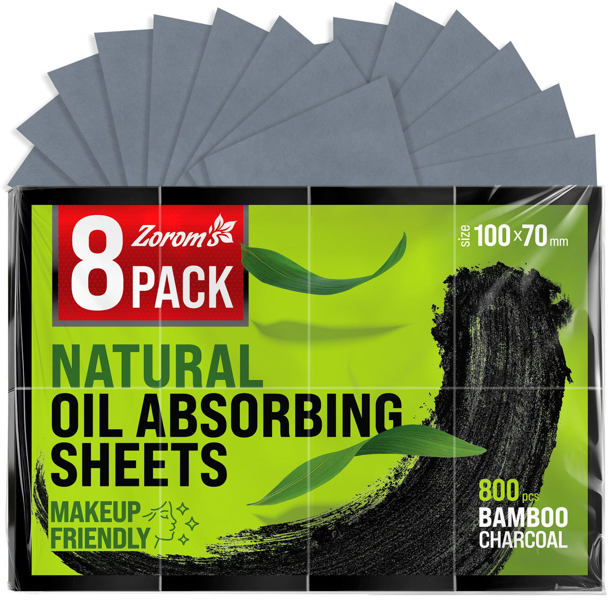 Oil Blotting Sheets for Face – 4pk/400 - Makeup Friendly – High Absorbency