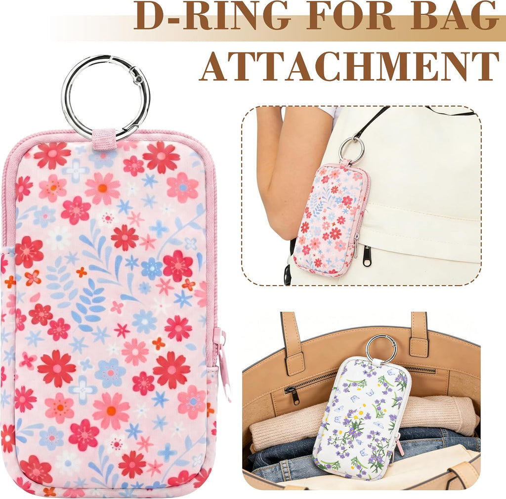 2PCS Tampon Holder Zipper Pouches Portable Period Bags