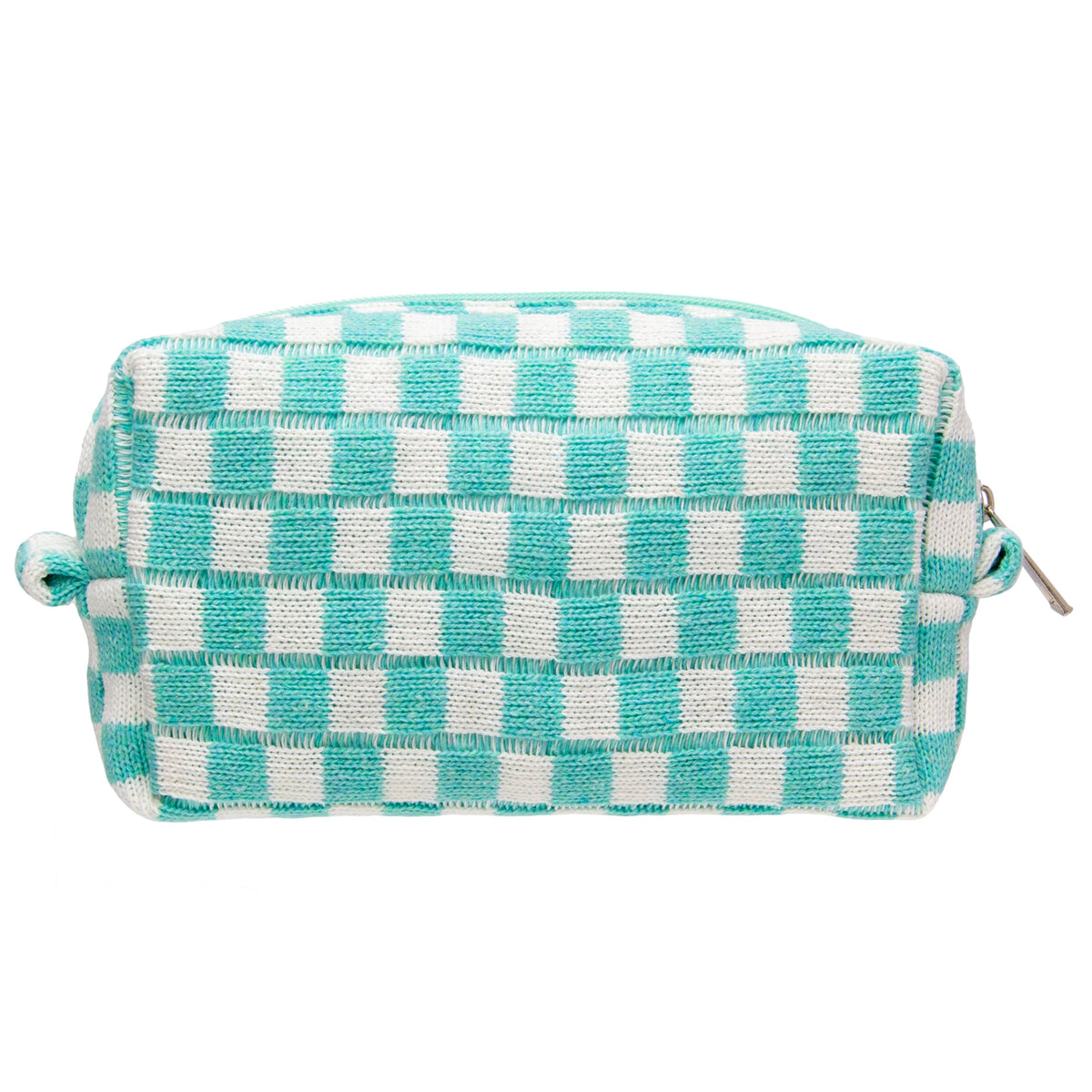 PAZIMIIK Checkered Makeup Bag for Purse Portable Zipper Make Up Pouch Small Cosmetic Case for Travel Accessories (Hotpink)