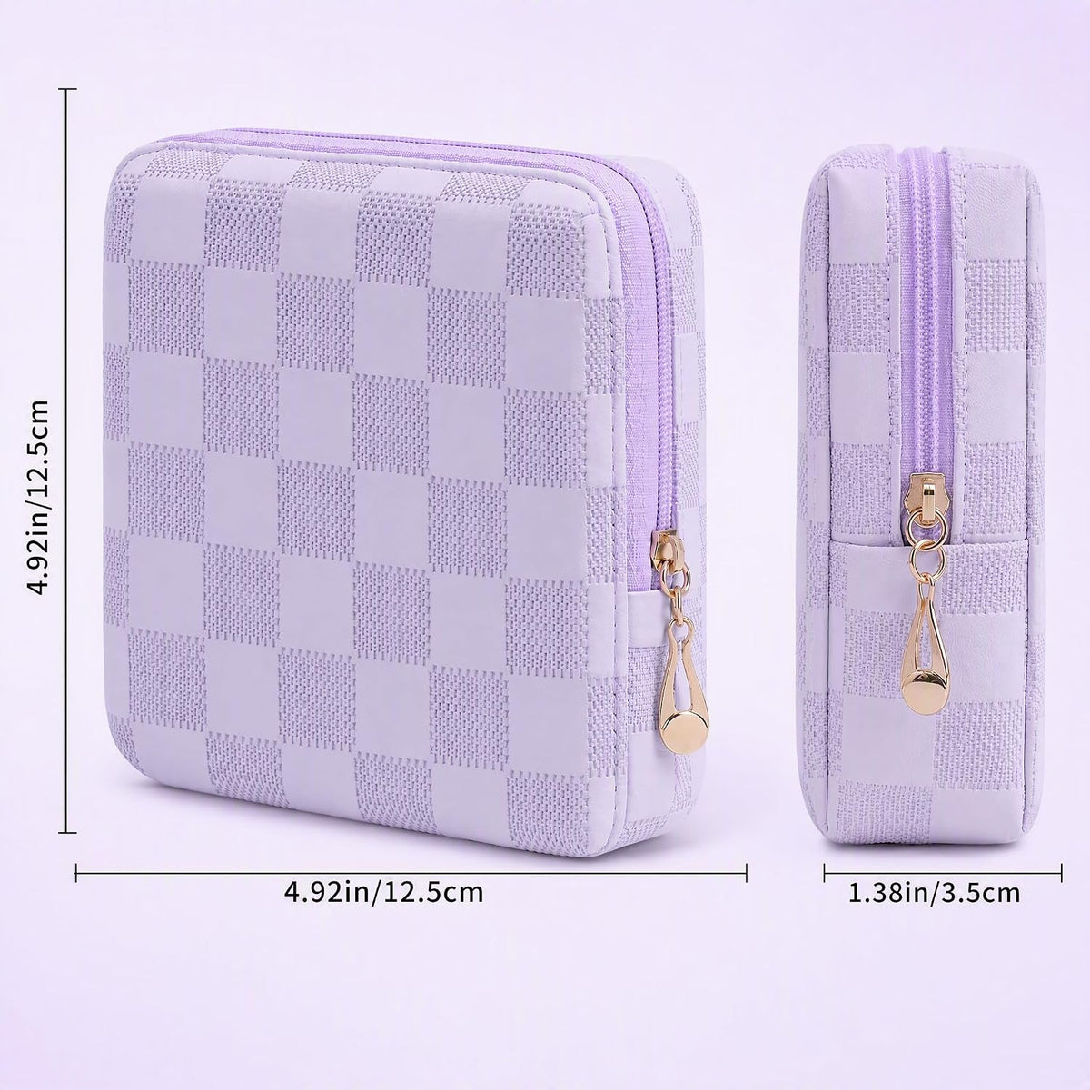 Period Bag for women Girls | PU Leather Sanitary Napkin Storage Bag | Cute Pads Bags for Period | Discreet Menstrual Pouch for Pads, Tampons, Menstrual Cups | Perfect for Travel & Daily Use