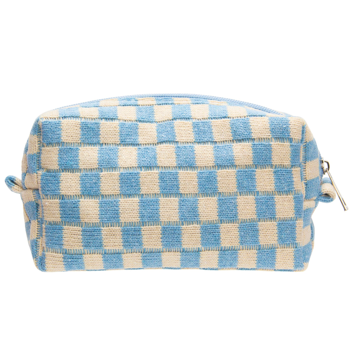 PAZIMIIK Checkered Makeup Bag for Purse Portable Zipper Make Up Pouch Small Cosmetic Case for Travel Accessories (Hotpink)