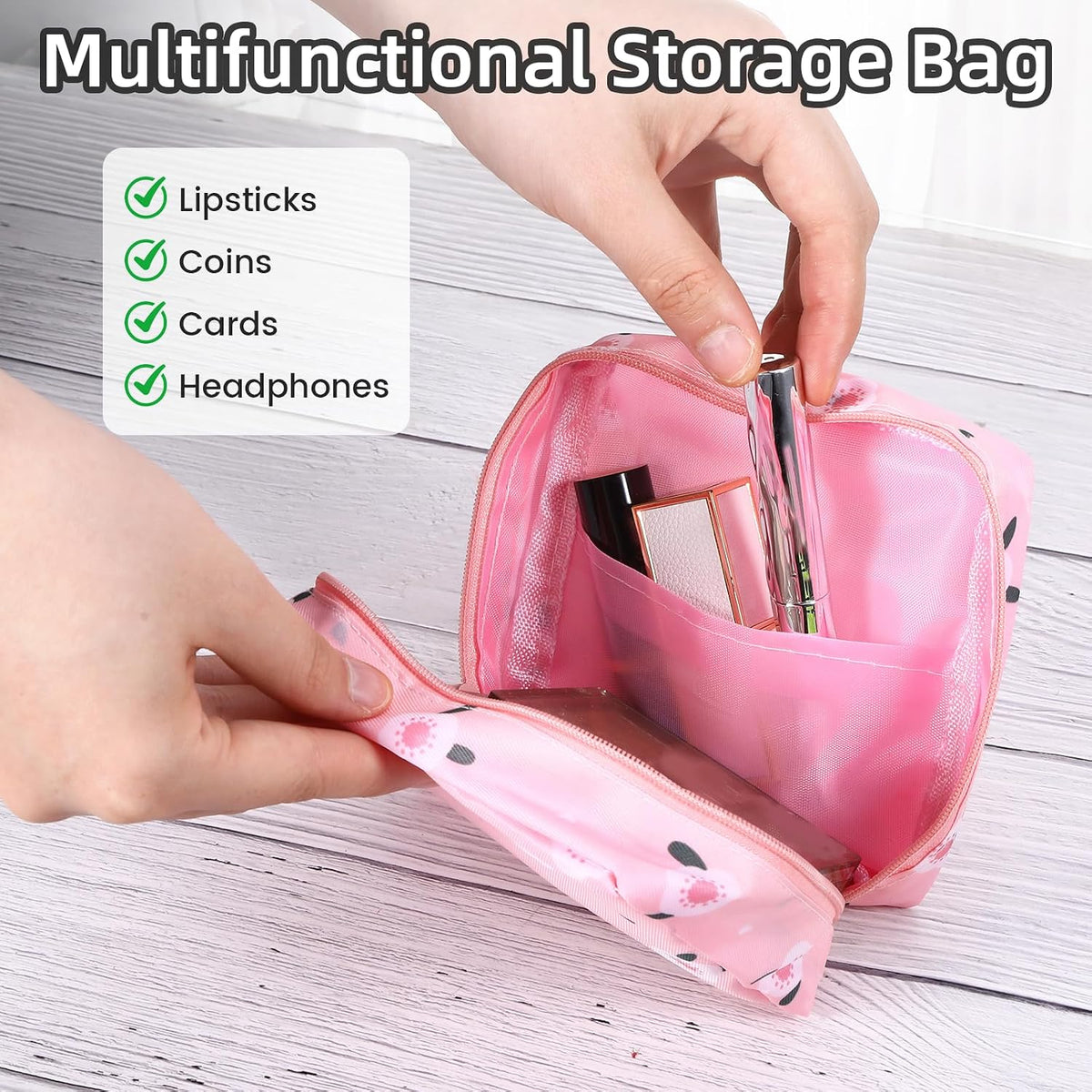 4 PCS Sanitary Napkin Storage Bag, Menstrual Pad Zipper Period Pouch Portable Period Bag Panty Liners, Pad Pouch with Zipper for Women Ladies Daily Use Purse Travel(4 Patterns)