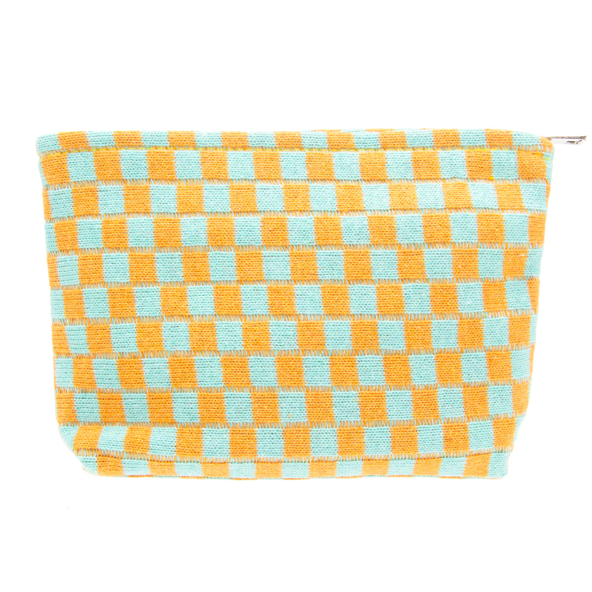 PAZIMIIK Checkered Makeup Bag for Purse Portable Zipper Make Up Pouch Small Cosmetic Case for Travel Accessories (Hotpink)