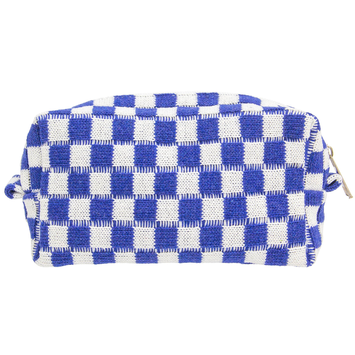 PAZIMIIK Checkered Makeup Bag for Purse Portable Zipper Make Up Pouch Small Cosmetic Case for Travel Accessories (Hotpink)