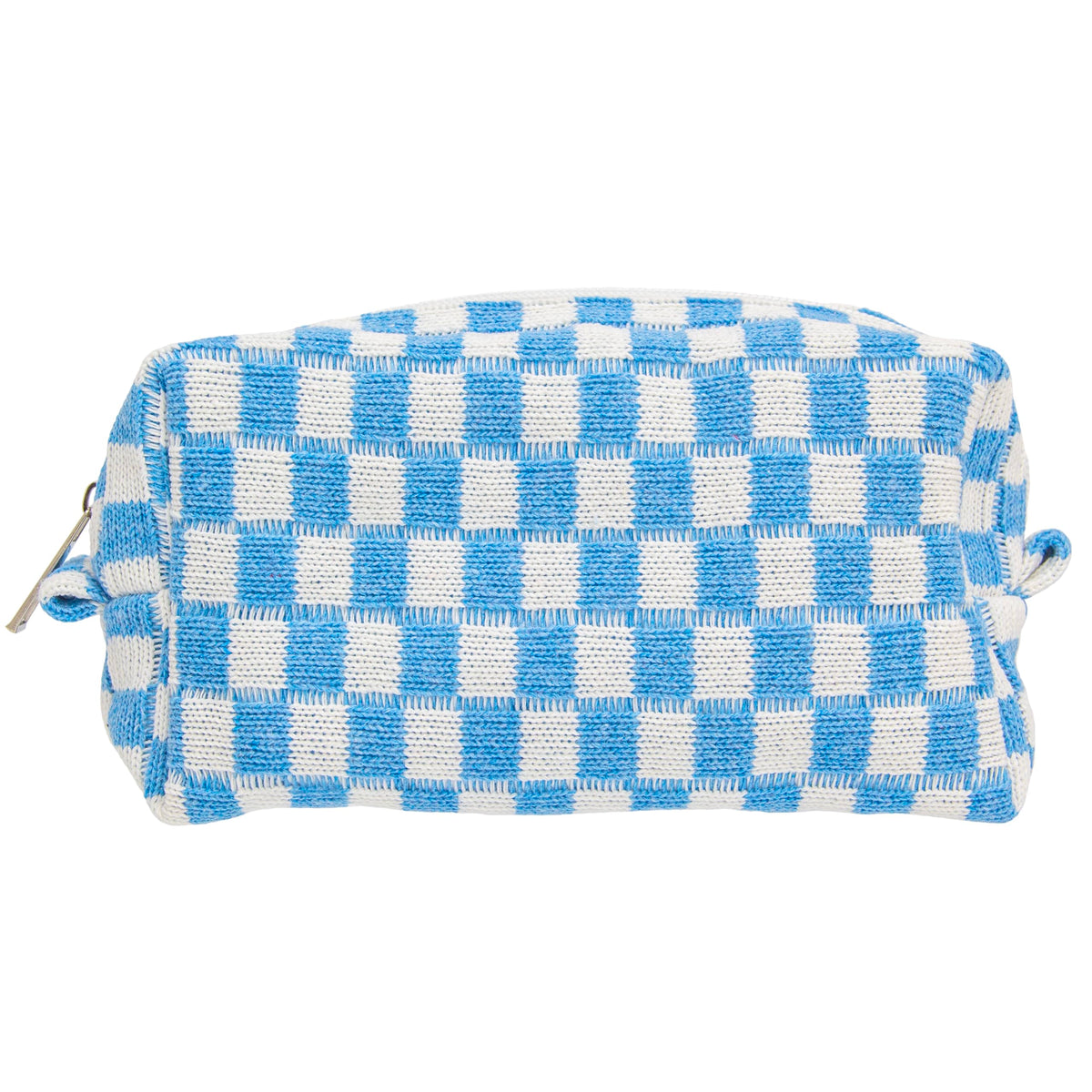 PAZIMIIK Checkered Makeup Bag for Purse Portable Zipper Make Up Pouch Small Cosmetic Case for Travel Accessories (Hotpink)