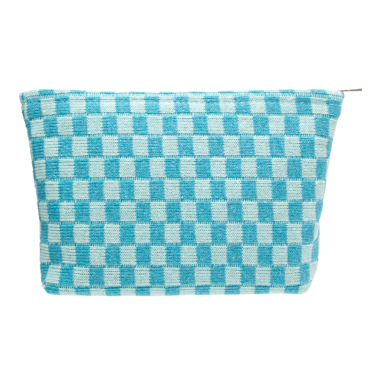 PAZIMIIK Checkered Makeup Bag for Purse Portable Zipper Make Up Pouch Small Cosmetic Case for Travel Accessories (Hotpink)
