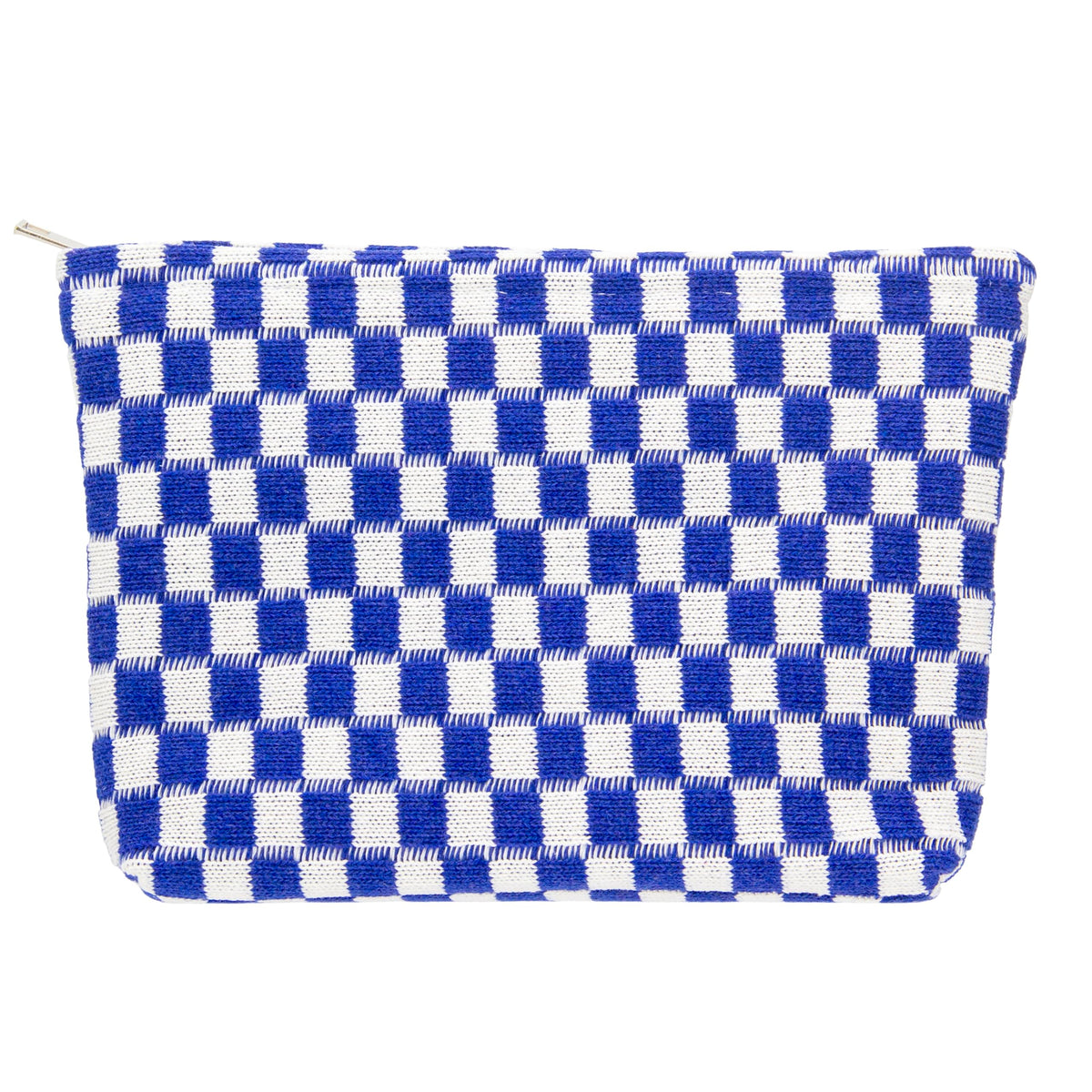 PAZIMIIK Checkered Makeup Bag for Purse Portable Zipper Make Up Pouch Small Cosmetic Case for Travel Accessories (Hotpink)