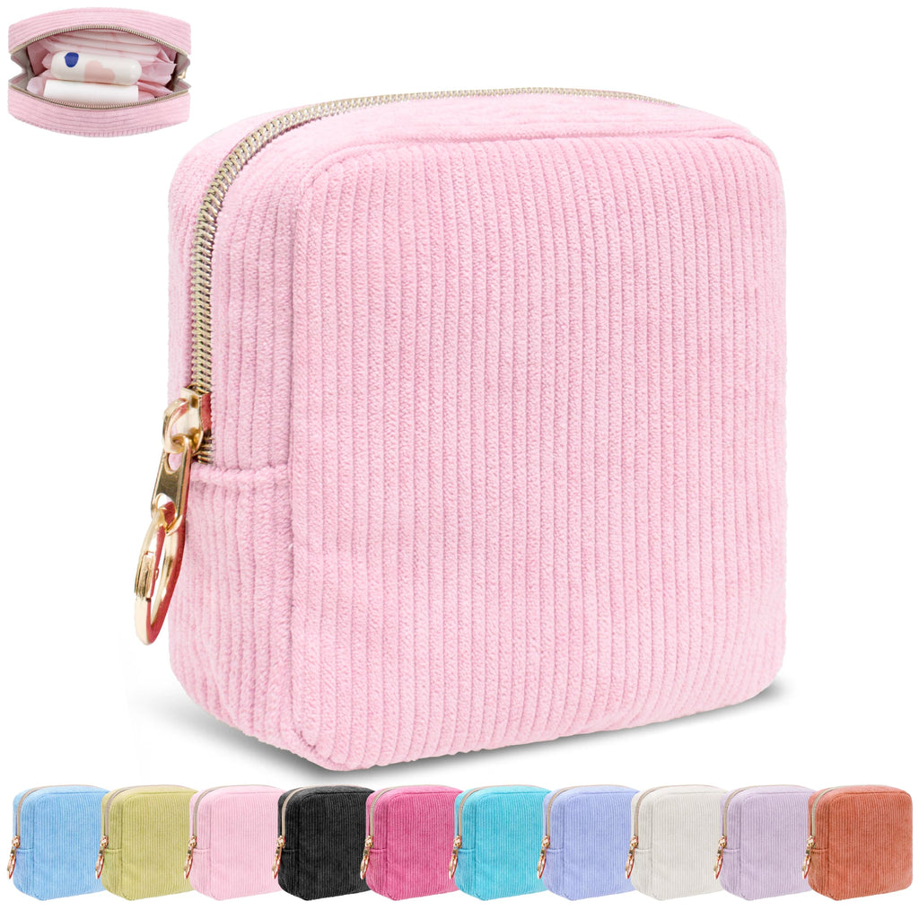 Period Bag for Girls,Corduroy Sanitary Napkin Storage Bag