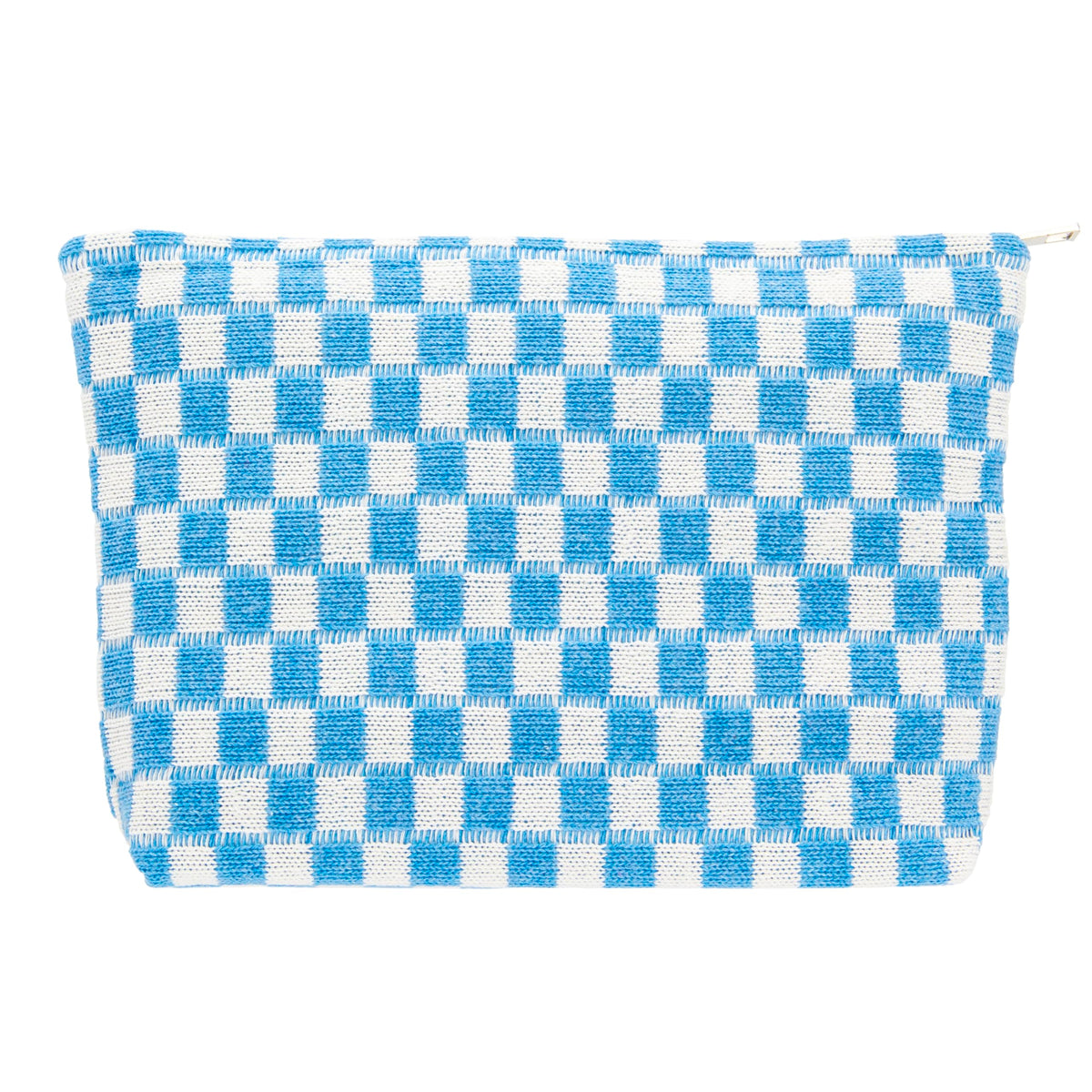 PAZIMIIK Checkered Makeup Bag for Purse Portable Zipper Make Up Pouch Small Cosmetic Case for Travel Accessories (Hotpink)