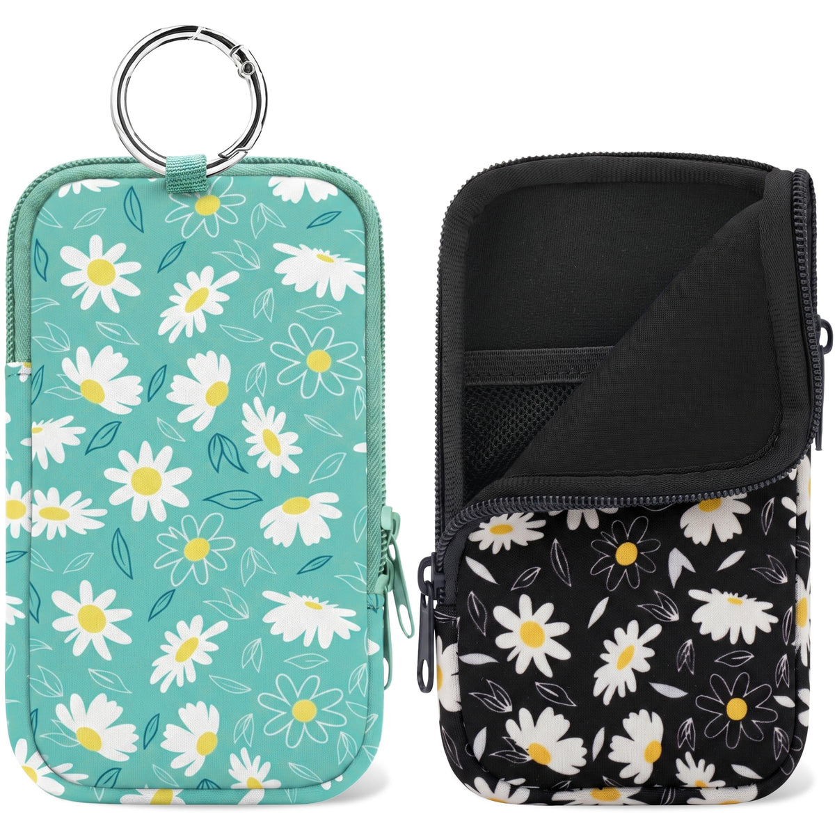 2PCS Tampon Holder Zipper Pouches Portable Period Bags
